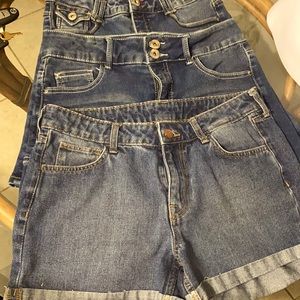Ladies Jean Shorts Bundle of 3. Size 8